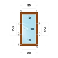 Мягкое окно 80x150 см, для веранды, беседки